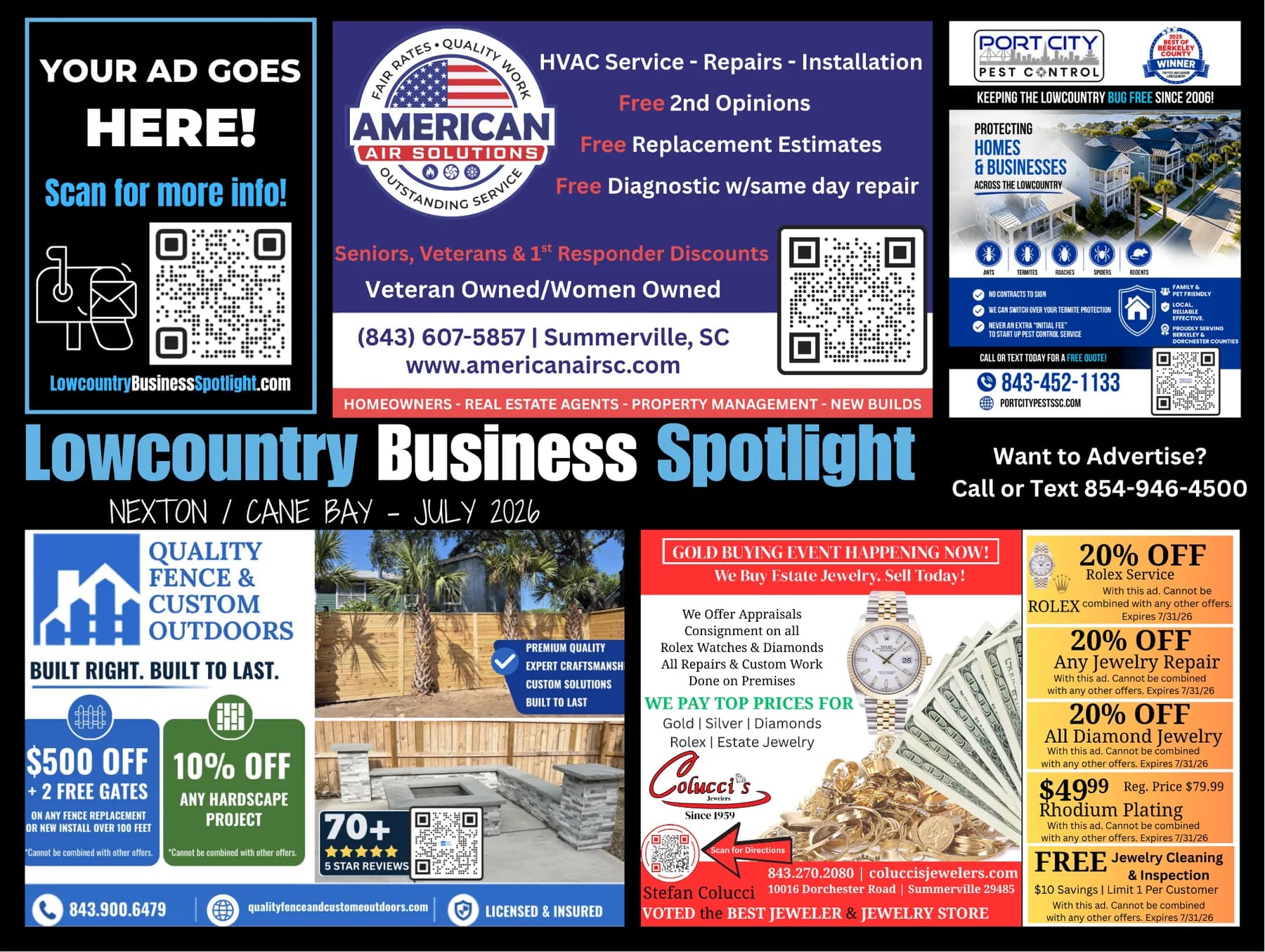 Nexton/Cane Bay Spotlight Postcard, June 2026, postage side