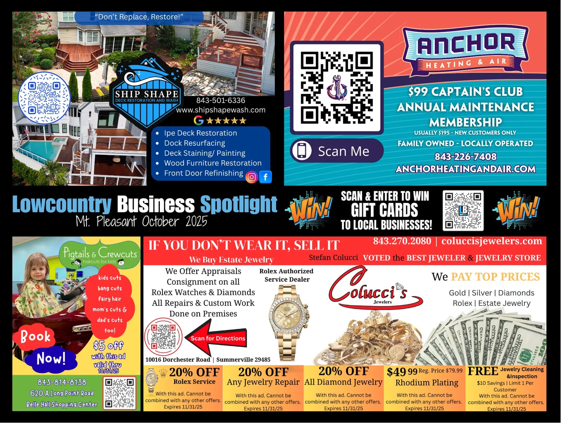 Mount Pleasant Spotlight Postcard, October 2025, postage side